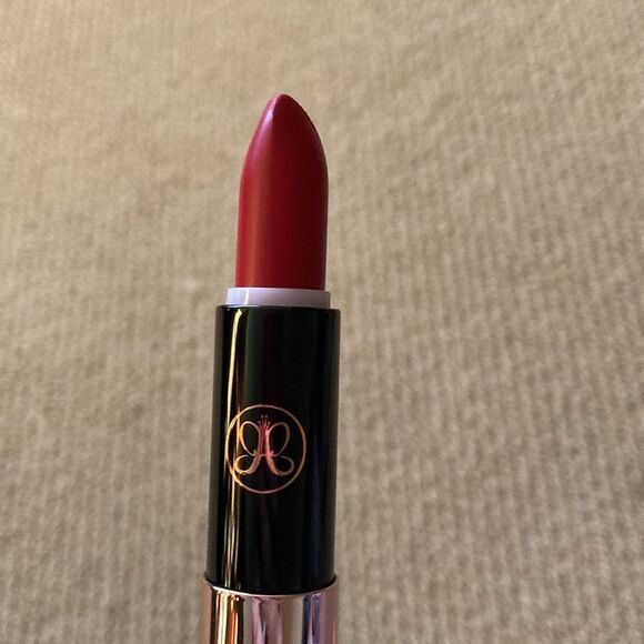 Anastasia Beverly Hills Matte Lipstick Ruby Red Full Size Discontinued Swatched - Picture 11 of 11